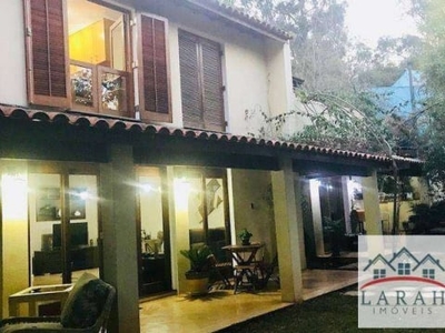 Casa com 3 dormitórios, 325 m² - venda por r$ 1.200.000,00 ou aluguel por r$ 7.445,00/mês - chácara do refúgio - carapicuíba/sp