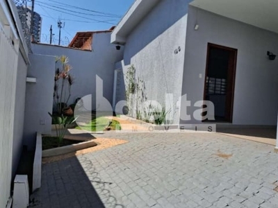 Casa para aluguel, 3 quartos, 1 suíte, 2 vagas, tabajaras - uberlândia/mg