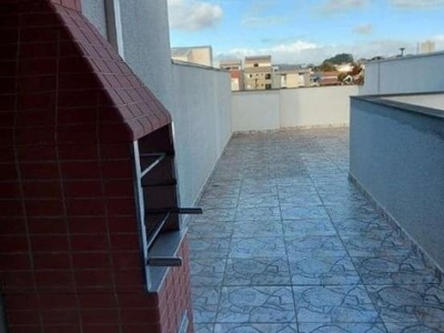 Cobertura com 2 dormitórios, 83 m² - venda por r$ 435.000,00 ou aluguel por r$ 2.400,00/mês - vila camilópolis - santo andré/sp