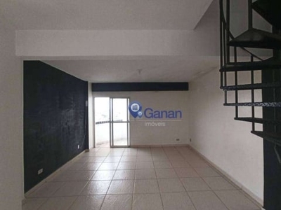 Cobertura duplex com 1 dormitório para alugar, 170 m² por r$ 2.734/mês - jabaquara - são paulo/sp