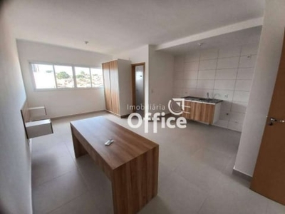 Flat com 1 dormitório, 32 m² - venda por r$ 235.000,00 ou aluguel por r$ 1.300,01/mês - maracananzinho - anápolis/go