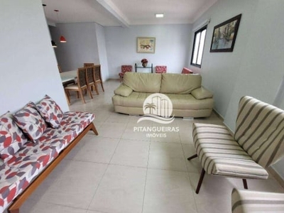 Flat com 3 dormitórios à venda, 112 m² - pitangueiras - guarujá/sp