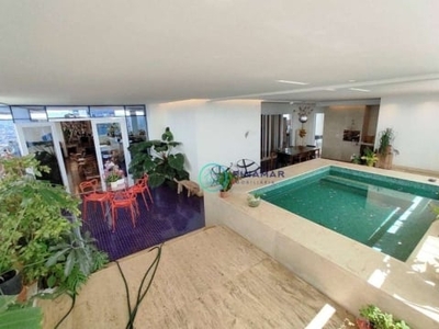 Penthouse com 3 dormitórios à venda, 372 m² por r$ 3.700.000,00 - setor oeste - goiânia/go