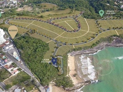 Terreno em condomínio para venda em guarapari, praia do morro