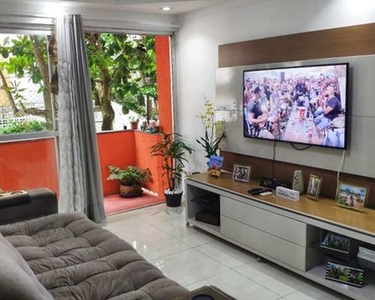 Apartamento reformado 2 dormitórios semi mobiliado Astúrias Guarujá SP
