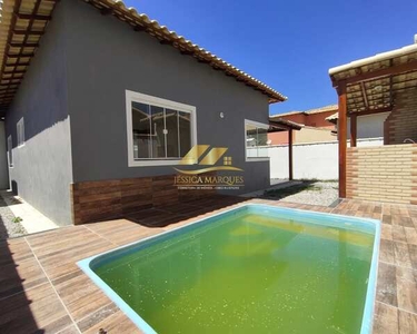 Linda casa de 2 quartos sendo 1 suíte, piscina e área gourmet em Unamar, Tamoios - Cabo Fr