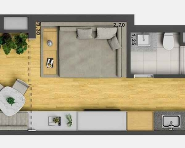 Studios na Rua dos Pinheiros, 24 m² por R$ 415.900 - São Paulo