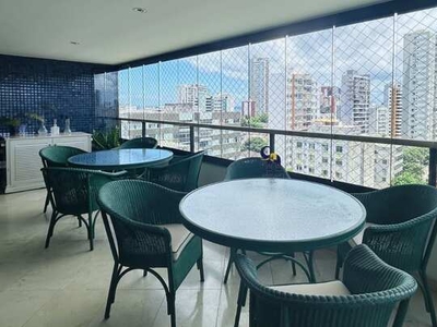 Apartamento 4 suítes, na Graça 322m², 4 suítes , vestíbulo, lavabo, hall, gabinete, varan