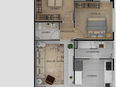 Apartamento à venda no bairro Centro - Chapecó/SC