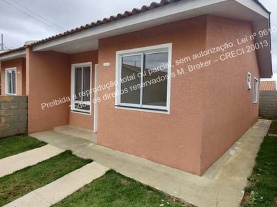 Casa Chapada/Borato – Ponta Grossa/PR, 48 m² úteis, 2 dormitórios, 2 vagas Vende-se CASA