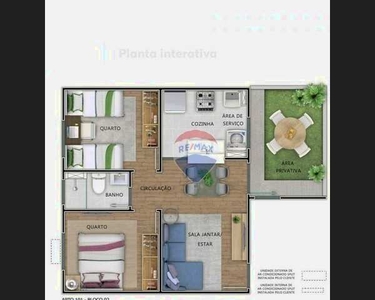 Apartamento com 2 dormitórios à venda, 41 m² por R$ 164.490,00 - Pajuçara - Natal/RN