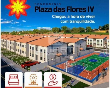 Casas á venda na Estrada de Ribamar - PLAZA DAS FLORES IV com 02 Quartos, 46 m²