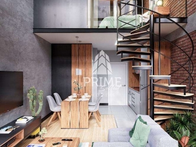 Loft com 1 quarto à venda na rua josé cadilhe, água verde, curitiba, 38 m2 por r$ 432.000