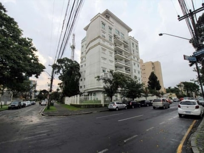 Apartamento com 3 quartos para alugar na rua alberto bolliger, 345, juvevê, curitiba, 141 m2 por r$ 4.000