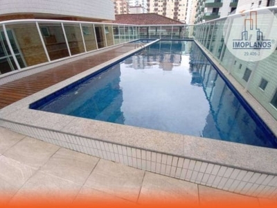 Apartamento com 2 dormitórios à venda, 73 m² por r$ 483.000,00 - ocian - praia grande/sp