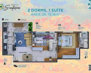 Apartamento com 2 dormitórios à venda, 79 m² por R$ 479.039,00 - Parque Industrial - São J