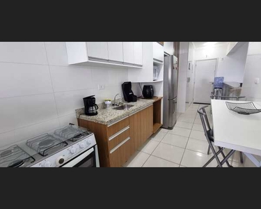 Apartamento dois dormitorios,sendo um suíte mobiliado em Tupi - Praia Grande - SP