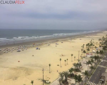 APARTAMENTO FRENTE PARA O MAR NA GUILHERMINA EM PRAIA GRANDE 3 DORMITÓRIOS 1 SUÍTE 1 VAGA