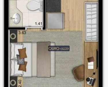 Studio com 1 dormitório à venda, 24 m² por R$ 450.818,00 - Vila Madalena - São Paulo/SP