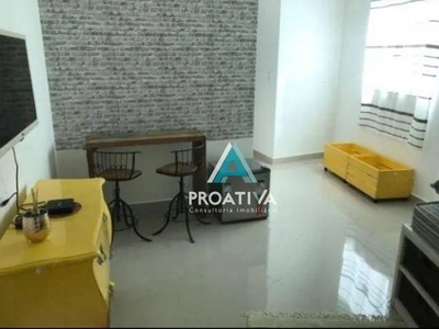 Apartamento com 2 dormitórios para alugar, 50 m² - Vila Assunção - Santo André/SP