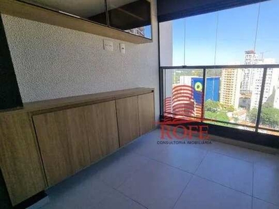 Apartamento com 2 dormitórios para alugar, 61 m² por R$ 6.000,10/mês - Brooklin - São Paul