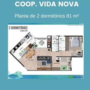 Apartamento com 2 Quartos e 2 banheiros à Venda, 81 m² por R$ 90.000