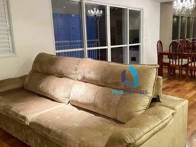 Apartamento com 3 dormitórios para alugar, 124 m² por R$ 5.120,00/mês - Interlagos - São P