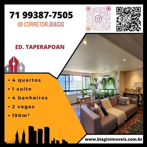 Apartamento para venda possui 190 metros quadrados com 4 quartos em Itaigara - Salvador -