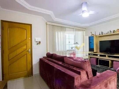 Sobrado com 3 dormitórios para alugar, 154 m² por R$ 4.377,00/mês - Vila Marina - Santo An