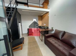 Apartamento com 1 quarto e 1 banheiro para alugar, 45 m² por r$ 2.200/mês + encargos no bairro de m