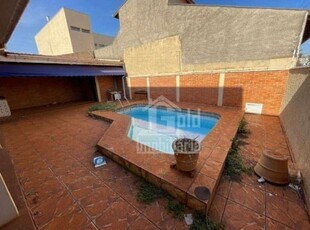 Casa residencial / comercial - piscina e churrasqueira com 4 dormitórios sendo 2 suítespara alugar, 335 m² por r$ 4.357/mês - alto da boa vista