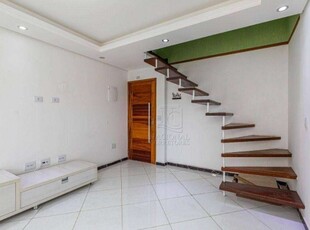 Cobertura com 2 dormitórios para alugar, 100 m² por r$ 2.961,07/mês - campestre - santo andré/sp