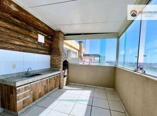 Cobertura com 4 quartos 2 suíte à venda, 130 m² por r$ 520.000 - piratininga (venda nova) - belo horizonte/mg