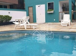 Flat com 1 dormitório à venda, 50 m² por r$ 480.000,00 - itacoatiara - niterói/rj