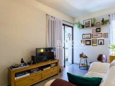 Apartamento à venda em Moema Pássaros, 46 m², 1 quarto, living com terraço, 1 vaga, área d