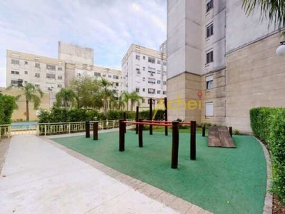Apartamento com 46m² e 2 dormitórios, 1 vaga, no bairro Cavalhada