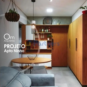 Apartamento para Venda em Ribeirão Preto, Bonfim Paulista, 1 dormitório, 1 banheiro, 1 vag