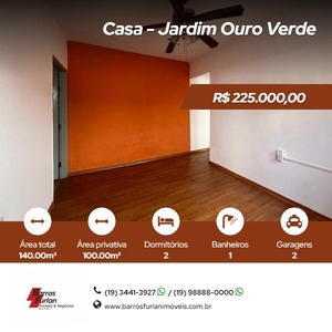 Casa - Limeira, SP no bairro Jardim Ouro Verde