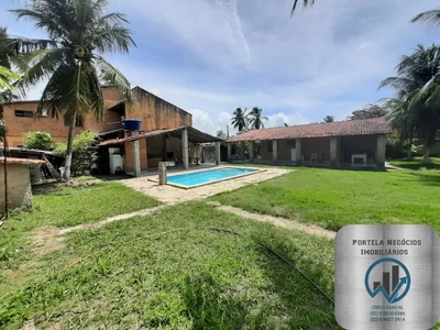 Casa na Barra Nova, 4/4, terreno com 1.360 m², espaço gourmet, com piscina.