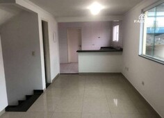 Sobrado para alugar, 110 m² por r$ 2.800,00/mês - marapé - santos/sp