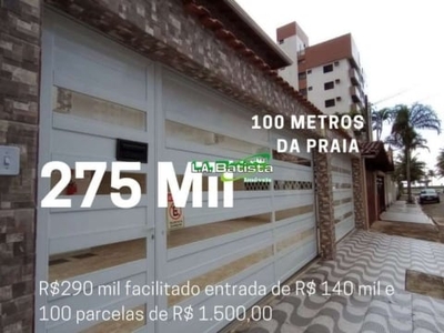 Apartamento 2 dormitorios , suite a 100 metros da praia no caiçara