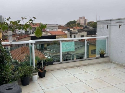 Cobertura com 2 dormitórios à venda, 116 m² por r$ 550.000,00 - parque jaçatuba - santo andré/sp