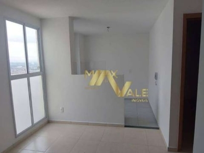 Apartamento com 2 dormitórios para alugar, 48 m² por r$ 1.260/mês - vila nova aliança - jacareí/sp