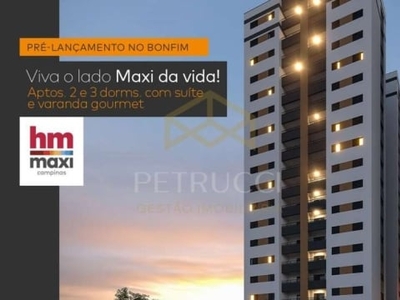 Apartamento com 2 quartos à venda na avenida governador pedro de toledo, 883, bonfim, campinas, 64 m2 por r$ 365.000