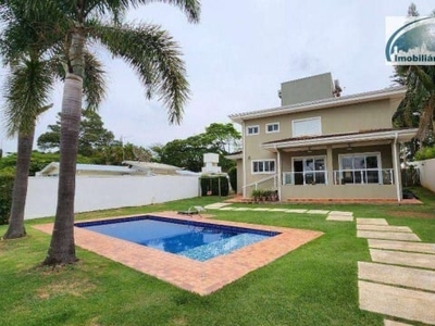 Casa com 4 dormitórios para alugar, 350 m² por r$ 12.810,00/mês - condomínio estância marambaia - vinhedo/sp