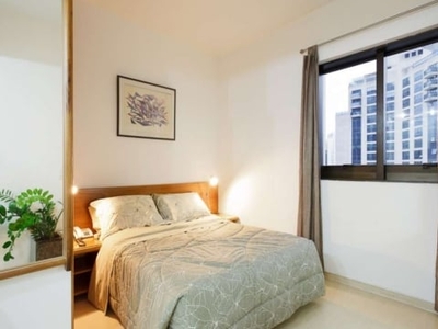 Flat com 1 quarto para alugar na avenida ibijaú, 366, moema, são paulo, 30 m2 por r$ 2.800