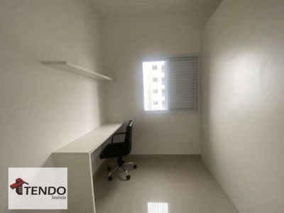 Loft com 1 dormitório para alugar, 42 m² - próximo a ufabc - jardim três marias - são bernardo do campo/sp