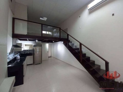 Loft com 1 dormitório para alugar, 55 m² por r$ 2.240,01/mês - atiradores - joinville/sc