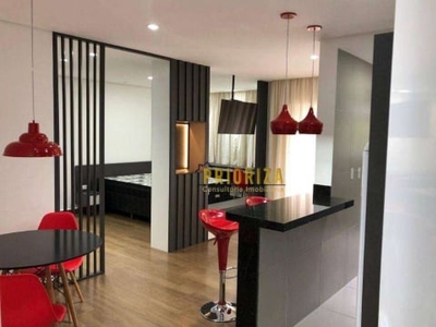 Flat com 1 dormitório para alugar, 44 m² por r$ 2.928,34/mês - edifício red sorocaba - sorocaba/sp
