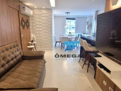 Flat à venda, 84 m² por r$ 700.000,00 - pitangueiras - guarujá/sp